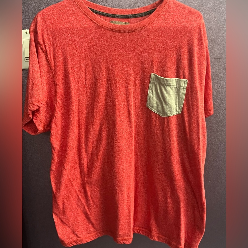 Alpha beta vintage red gray mens T-shirt short sleeve tee Golf workout gym Y2K
